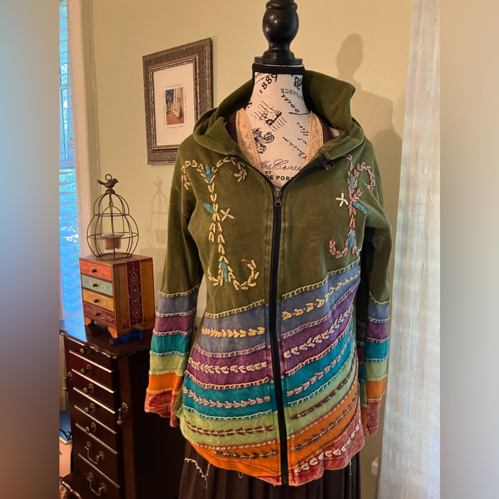 Bohemian hoodie, S/M